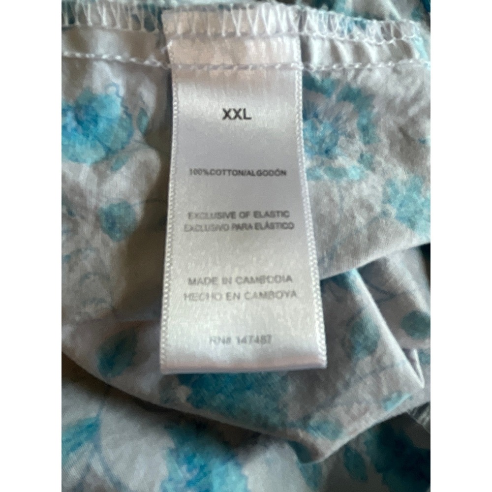 Draper James Floral Sundress Blue White Smocked Ruffle XXL Coastal Cowgirl - Picture 9 of 11